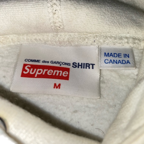 SS17 Supreme x Comme des Garcons SHIRT Hoodie - Picture 5 of 6